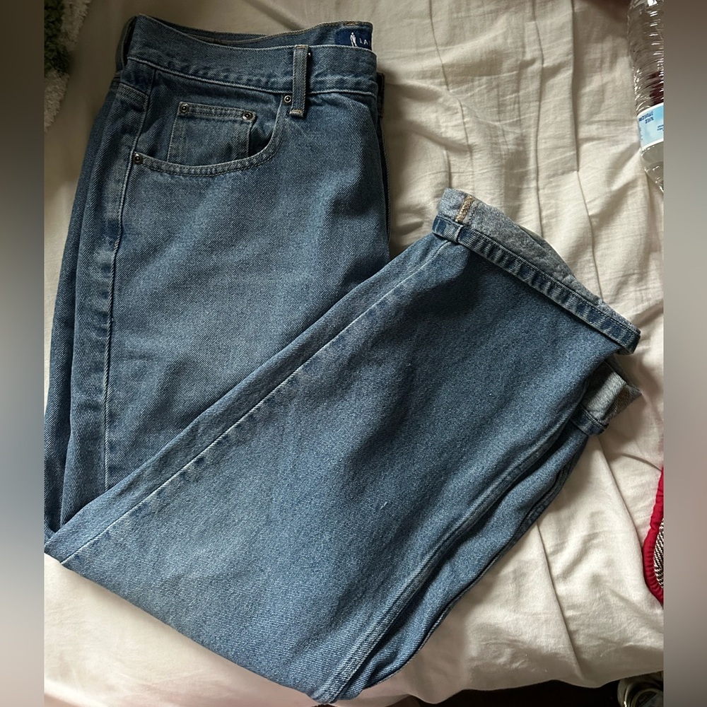 vintage lancaster blue straight jeans